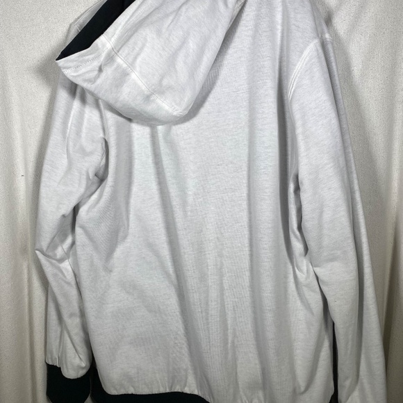 Reversible Quicksilver Hoodie Large - White Christmas theme one side and Blk os - Picture 5 of 6